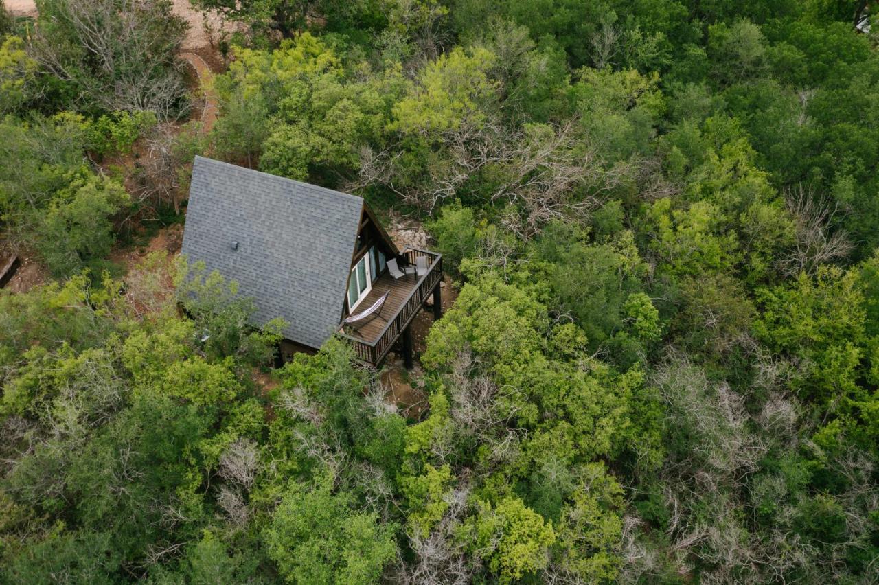 The Maverick: A-Frame W/ Hammock And Tree Top View New Braunfels Exterior photo