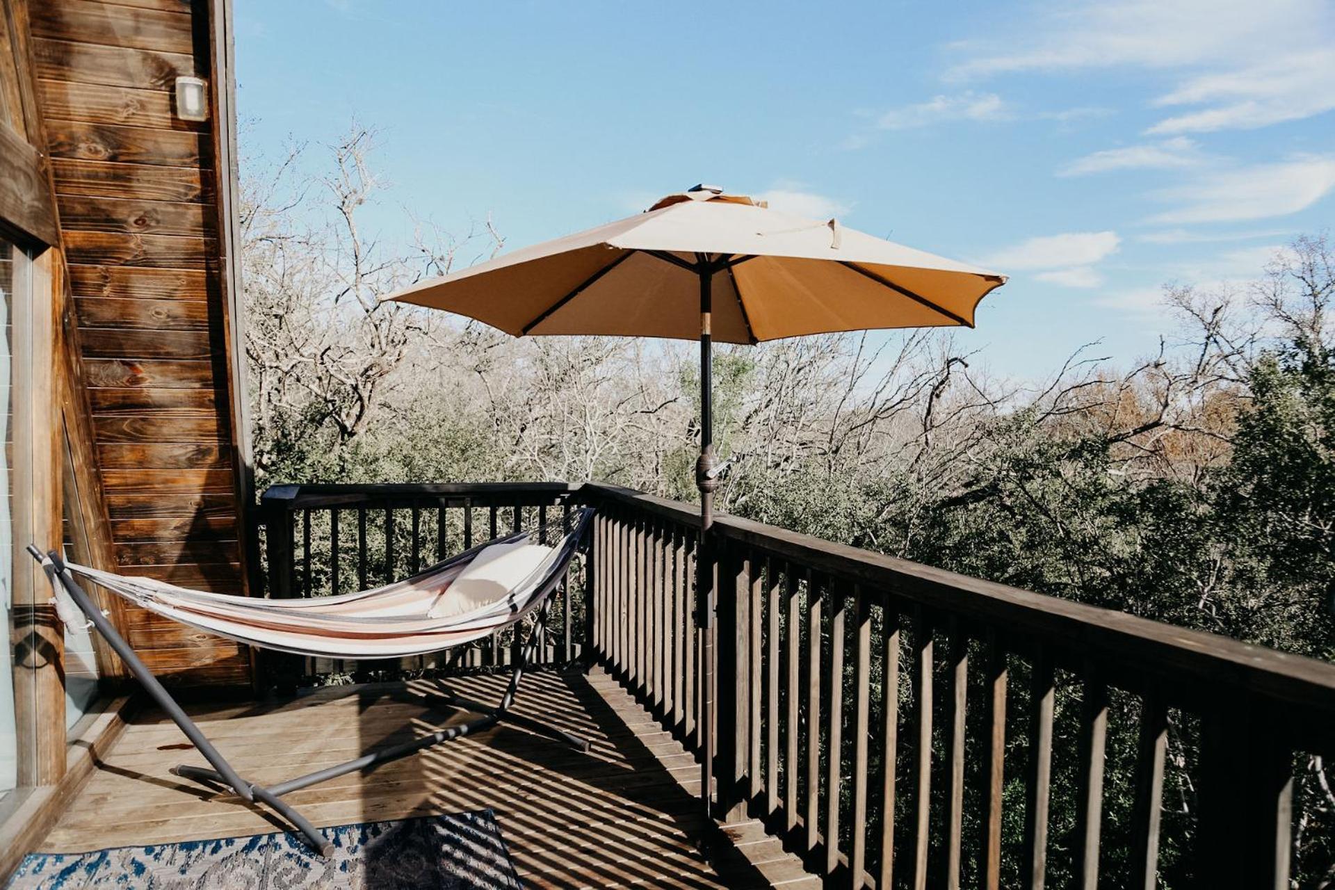 The Maverick: A-Frame W/ Hammock And Tree Top View New Braunfels Exterior photo