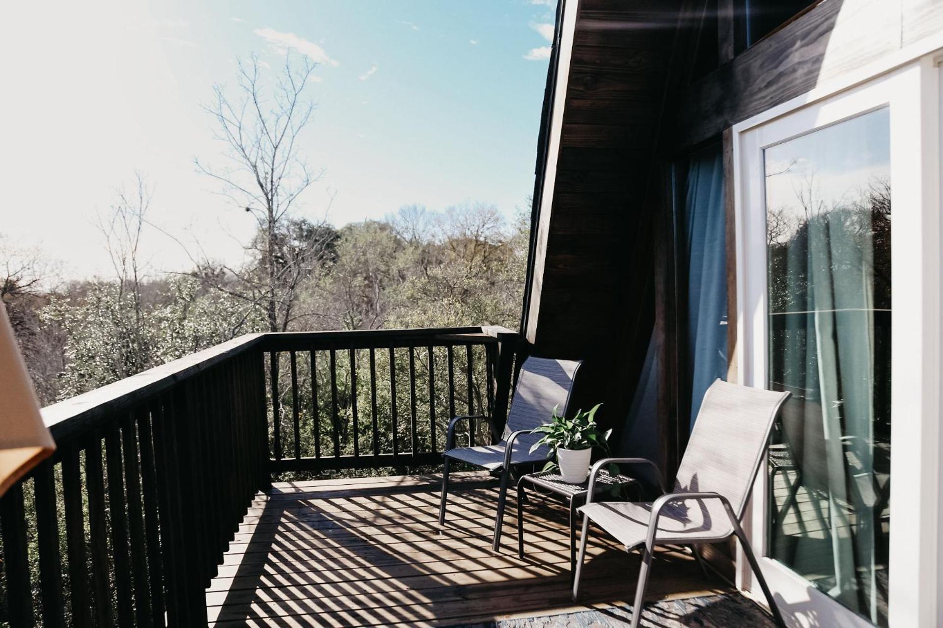 The Maverick: A-Frame W/ Hammock And Tree Top View New Braunfels Exterior photo