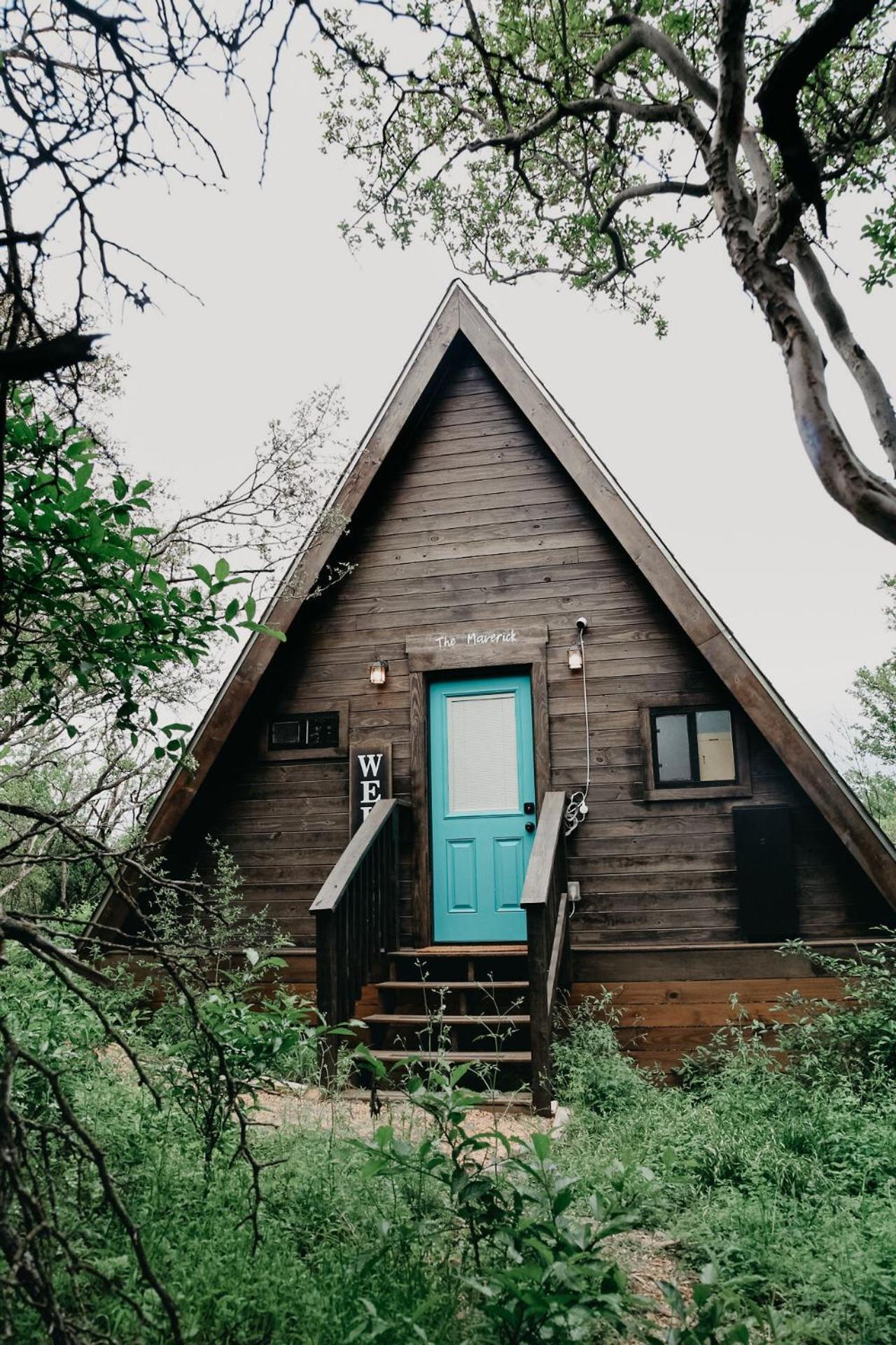 The Maverick: A-Frame W/ Hammock And Tree Top View New Braunfels Exterior photo