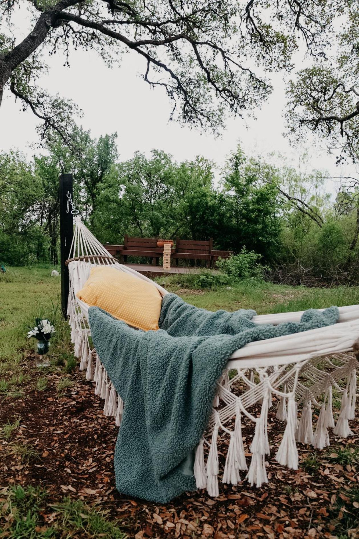The Maverick: A-Frame W/ Hammock And Tree Top View New Braunfels Exterior photo