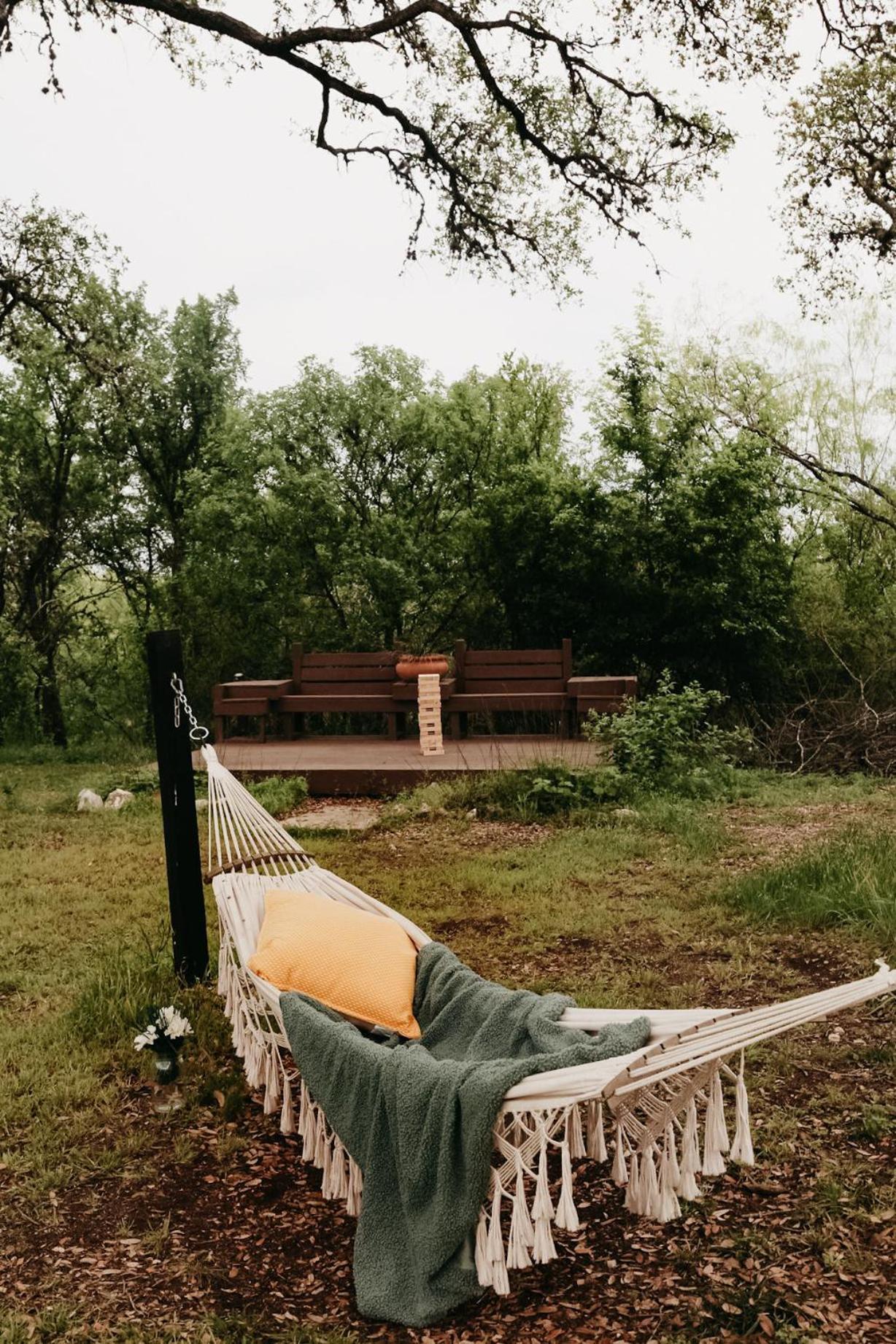 The Maverick: A-Frame W/ Hammock And Tree Top View New Braunfels Exterior photo