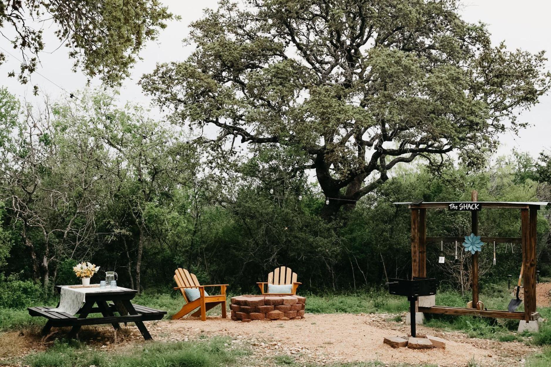 The Maverick: A-Frame W/ Hammock And Tree Top View New Braunfels Exterior photo